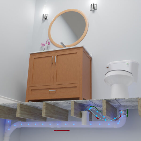 Potty Sniffer FULL OPTIONS Kit - For Standard Overflow Pipe - Image 17